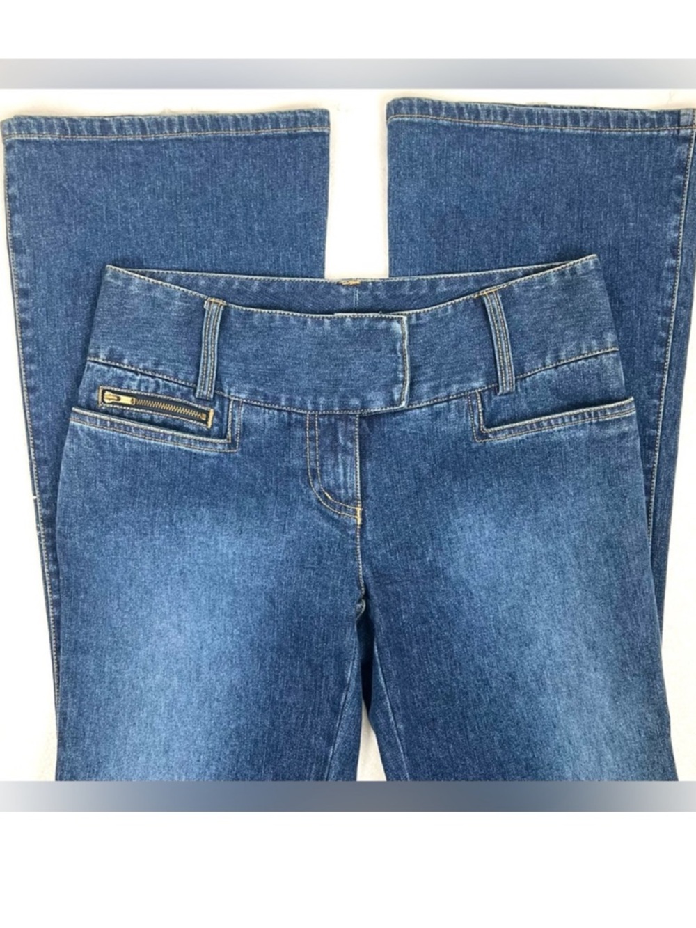Vintage Y2k Cache Low Rise Flare Jeans